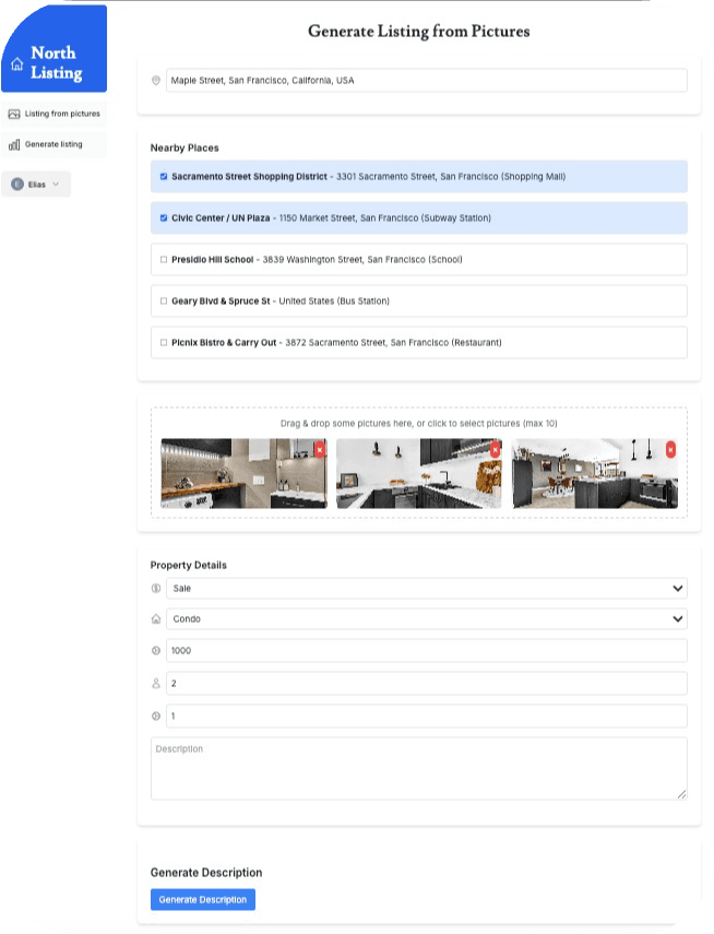 NorthListing Dashboard